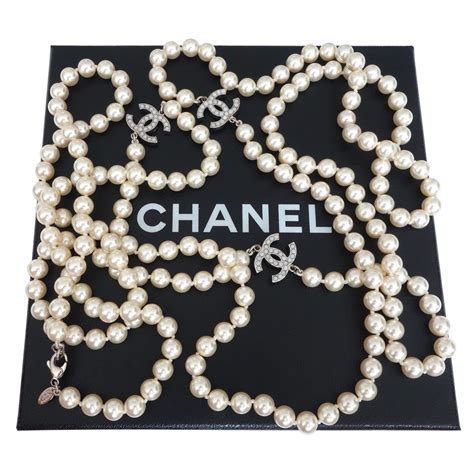 collier en perles style chanel|Collier .